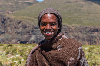 Hirtenjunge aus Lesotho