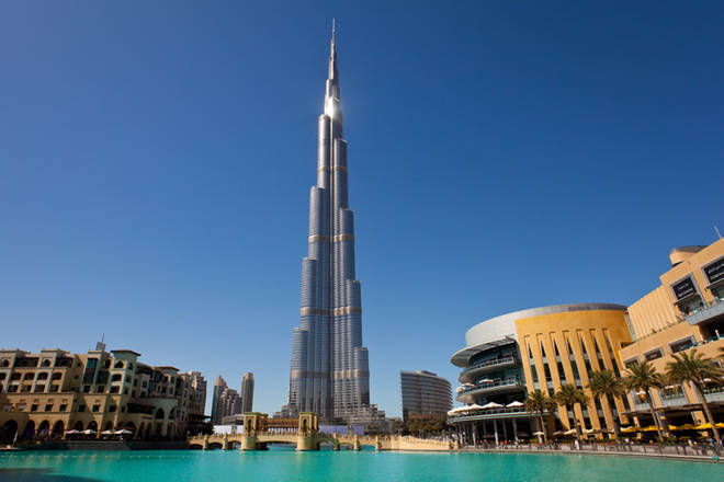 Dubai City mit Burj Kalifa