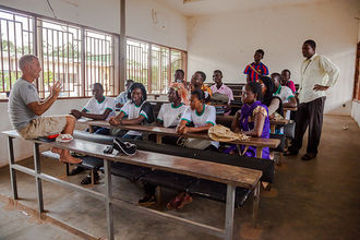 Universität Lomé - Diskussion mit Studenten