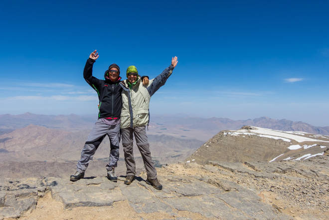 auf dem 4055 Meter hohen Shir Kuh Gipfel