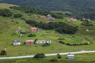 Xhosa-Dorf in der Transkei