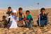 Beduinen-Kinder am Rande der Wüste