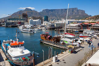 die berühmte Waterfront von Kapstadt