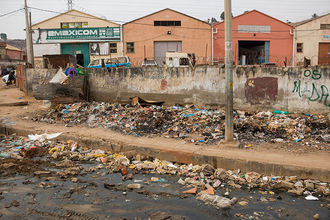 traurige Realität in Luanda