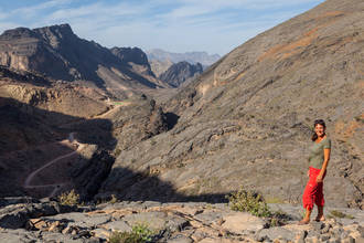 herrliche Bergwelt und tolle Pisten im Al Akhdar Gebirge