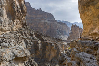 Spannende Wanderung durch das Wadi Nakhr