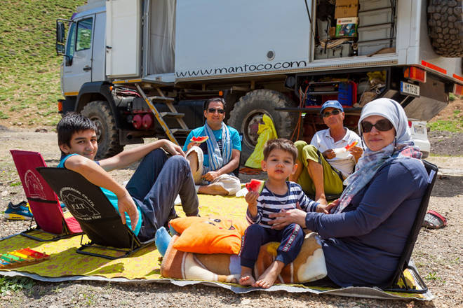 Picknick in laloon mit Mohsen und seiner Familie