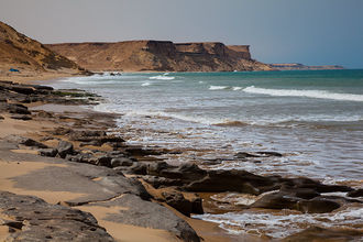 Atlantikküste im Oued Crâa