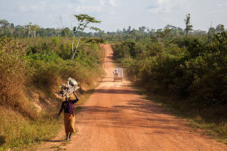 Piste entlang der liberianischen Grenze