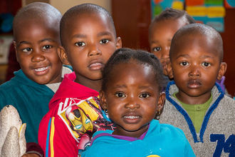 Kinder im Township-Kindergarten in Betlehem