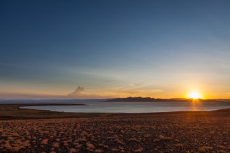 Sonnenuntergang über dem Lake Turkana