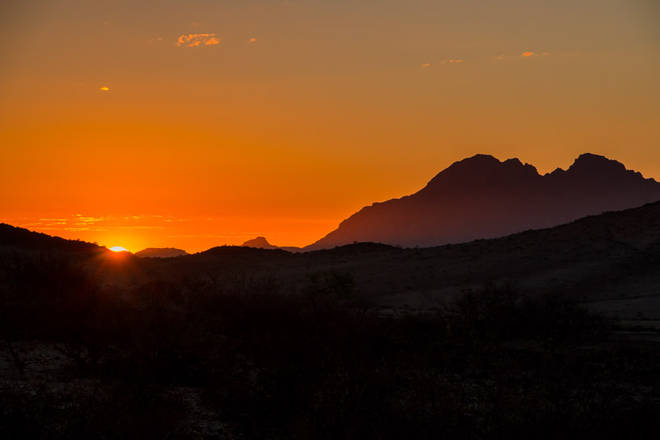 Sonnenuntergang über Windhoek - Abschiedsstimmung