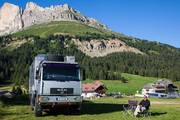 Übernachtungsplatz am Karer Pass/Dolomiten