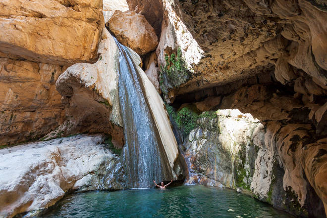Wunderbarer Raghez Canyon mit Badevergnügen