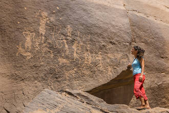 Die unglaubliche Vielzahl der Bir Hima Petroglyphen begeistert uns
