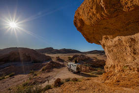 Übernachtungsplatz am Rock Arch im Namib Naukluft NP