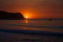 Sonnenuntergang in der Bucht von Cala Iris