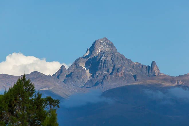 der Mount Kenya im herrlichen Abendlicht