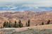 leichter Neuschnee und glasklare Fernsicht vom Bötülü Ashuu Pass ins Naryn-Tal