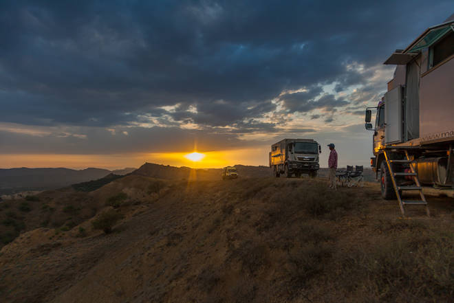 Kitschig schöne Sonnenuntergangsstimmung