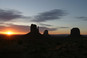 Sonnenaufgang über dem Monument Valley