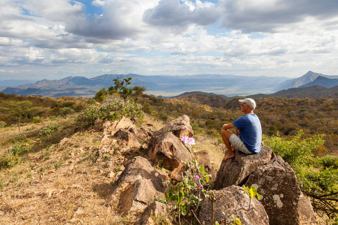 herrlicher Ausblick zu den Humu Mountains