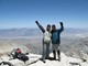 Auf dem Gipfel des Mount Whitney - 4419m, der höchsten Punkt der zentralen USA.