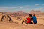 Gipfelaussicht im Wadi Rum, Jordanien