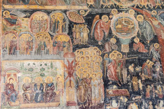 Alte Wandmalereien im Kloster Rozhen