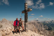 auf dem Gipfel der Rotwand/Dolomiten