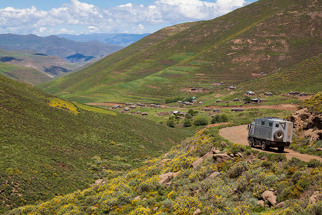 Piste durch die Bergwelt Lesothos